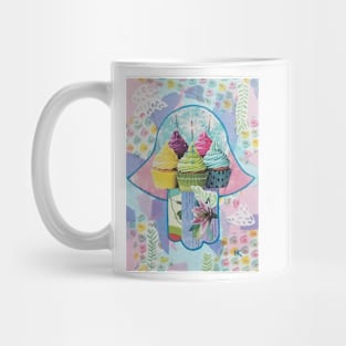 BIRTHDAY CELEBRATION Hamsa by Harriette Knight Mug